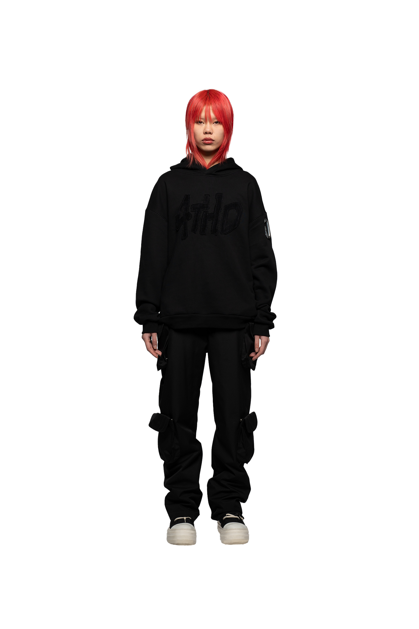 4THD - Hoodie Terry Clo. Logo - Black