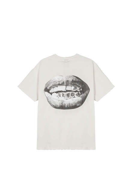 Grimey - Peace Within The Glitzy Grillz - T-Shirt - Off White