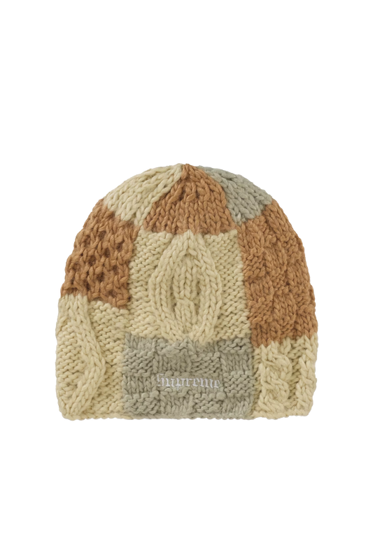 Supreme - Block Knit Beanie - Beige