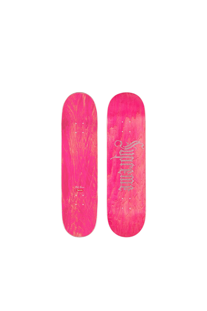 Supreme - Rhiestone Skate Deck - Pink
