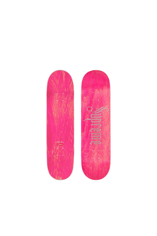 Supreme - Rhiestone Skate Deck - Pink