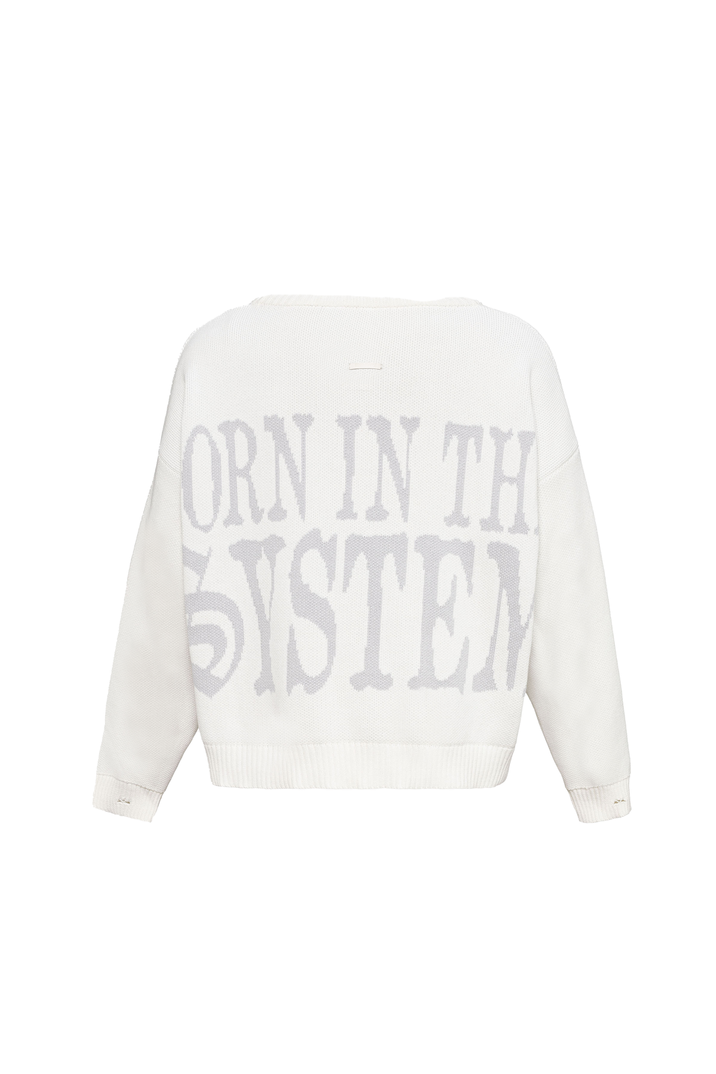Hood Fiance - SYSTEM BOXY HEAVY KNIT SWEATER COCONUT MILK