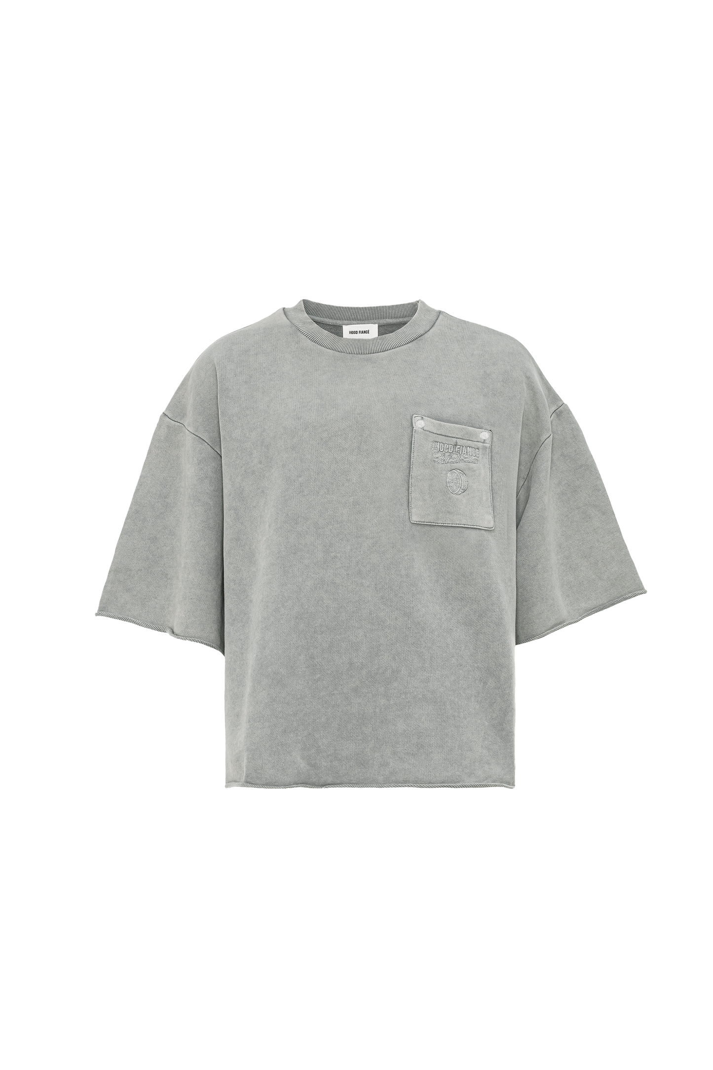 Hood Fiance - RIDER BOXY TEE VINTAGE CEMENT GREY