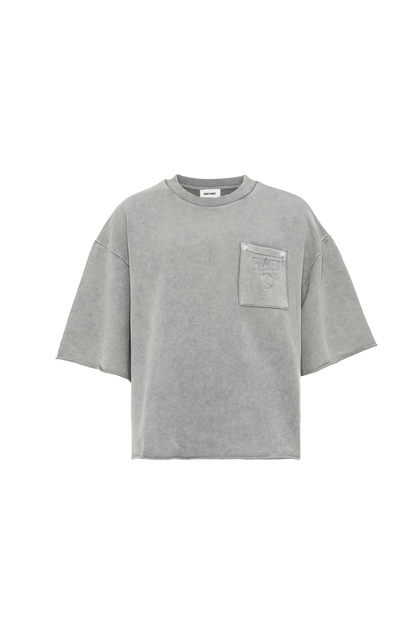 Hood Fiance - RIDER BOXY TEE VINTAGE CEMENT GREY