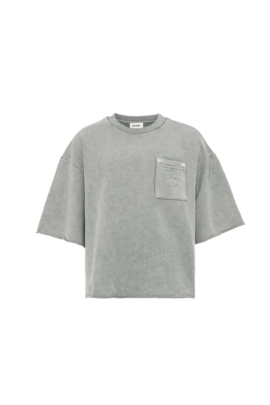 Hood Fiance - RIDER BOXY TEE VINTAGE CEMENT GREY