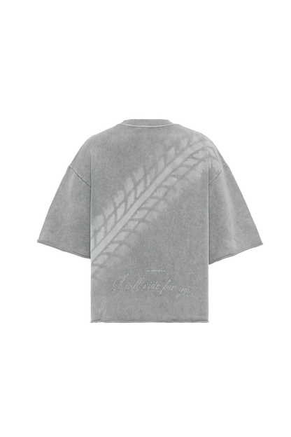 Hood Fiance - RIDER BOXY TEE VINTAGE CEMENT GREY