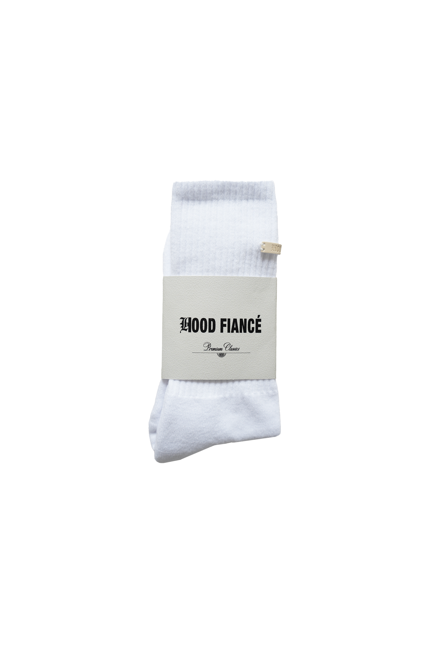 Hood Fiance - CLASSIC SOCKS WHITE