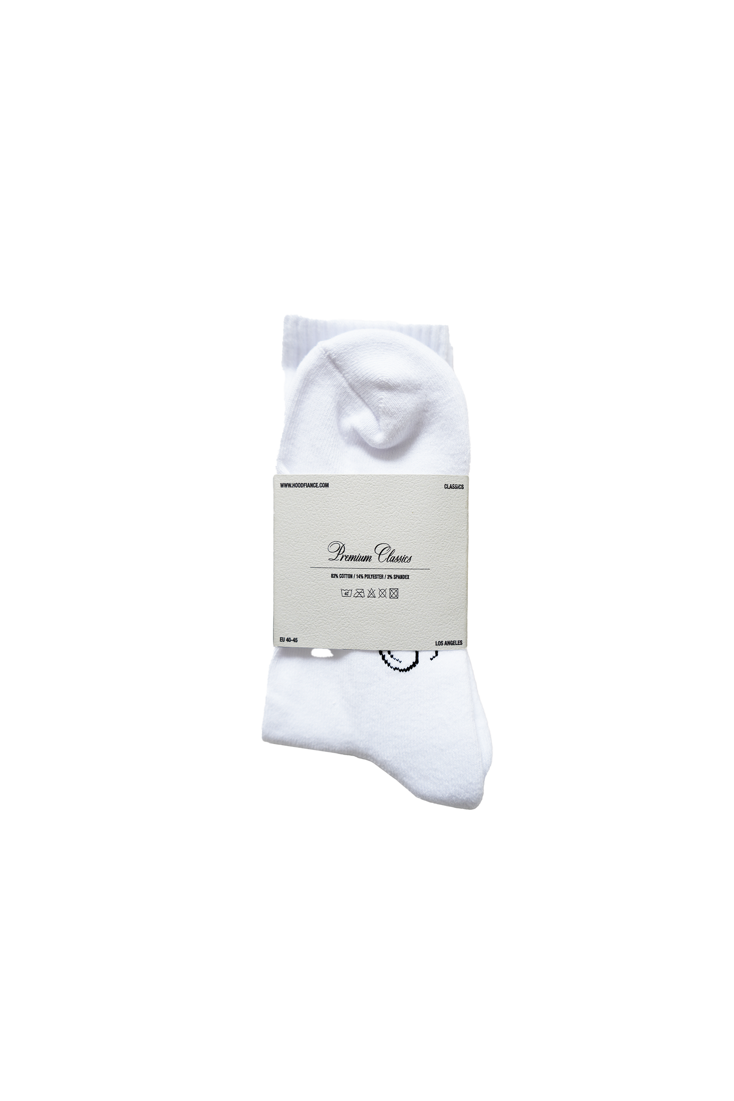 Hood Fiance - CLASSIC SOCKS WHITE
